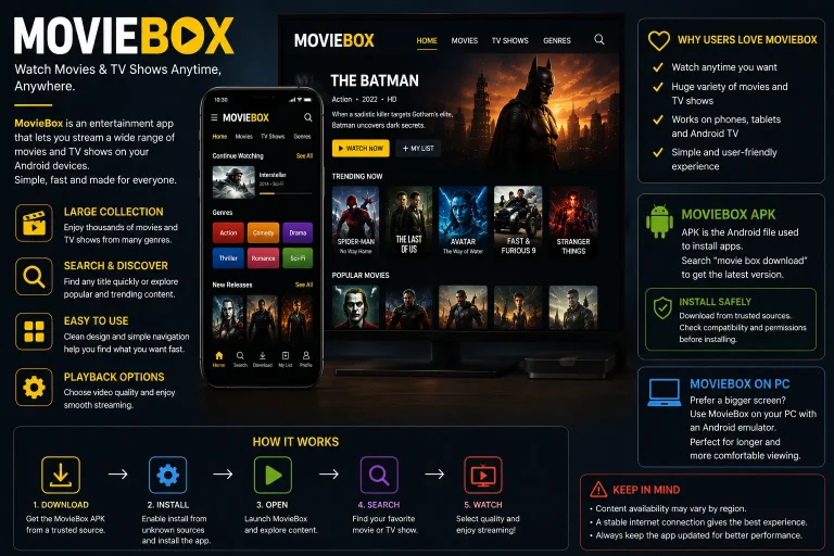 MovieBox APK for Android TV Features, Setup, and Guide