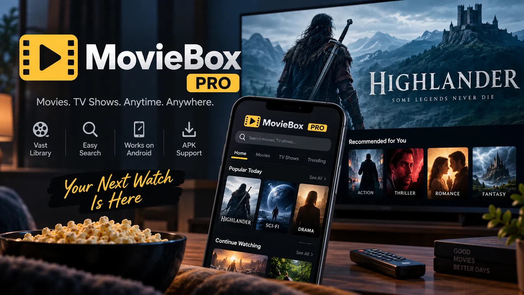MovieBox Pro: The Legacy Highlander Leaves Behind